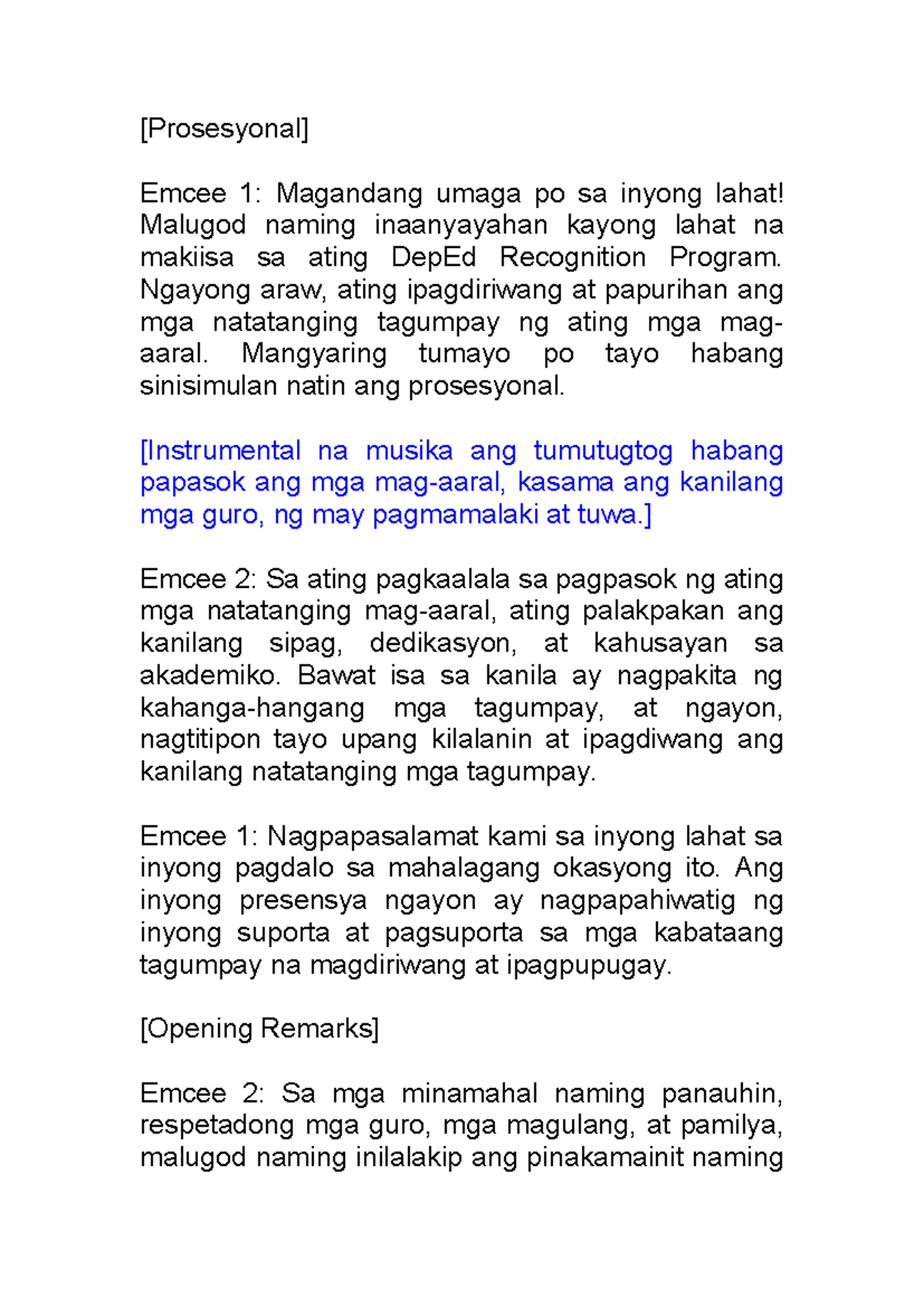 DepEd Recognition Program: Pagsalubong sa Tagumpay ng mga Mag-aaral ...