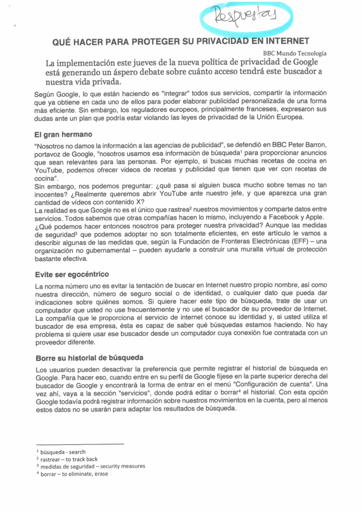 Cómo Proteger su Privacidad en Internet: Consejos Efectivos - Studocu