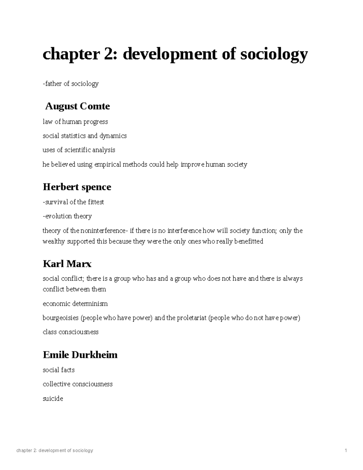 Sociology 101: Chapter 2 - Development of Sociology Insights - Studocu