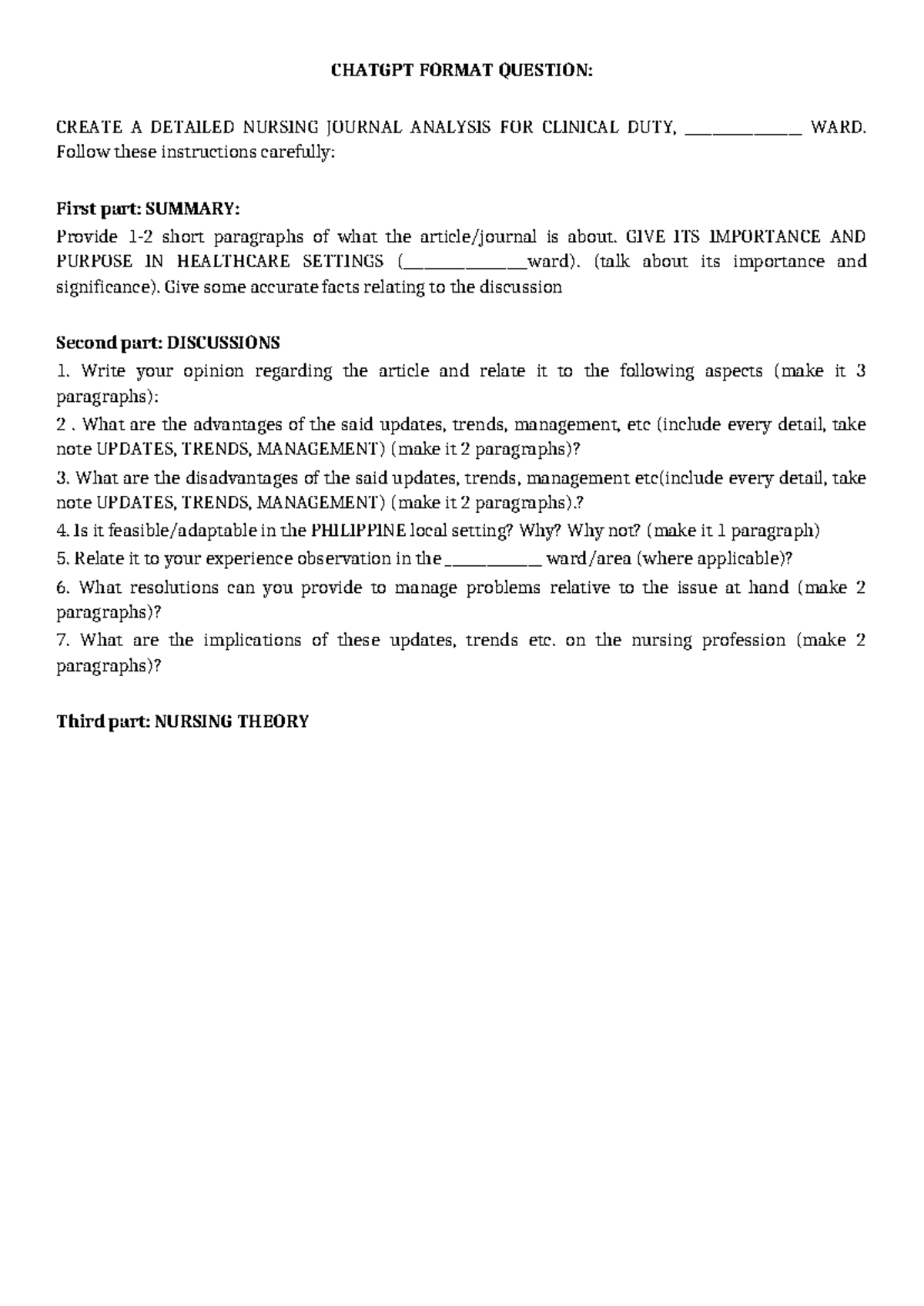 Nursing Journal Analysis: Clinical Duty Insights (LR, DR, OB, Pedia ...