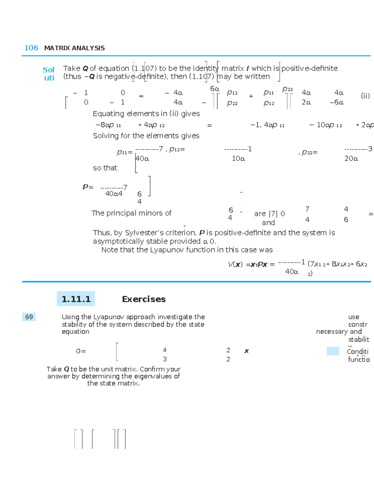 Advanced Engineering Mathematics 130: Matrix Analysis Techniques - Studocu