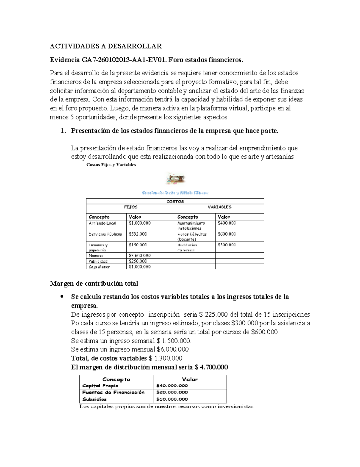 Evidencia GA7 260102013 AA1: Análisis de Estados Financieros en Foro ...