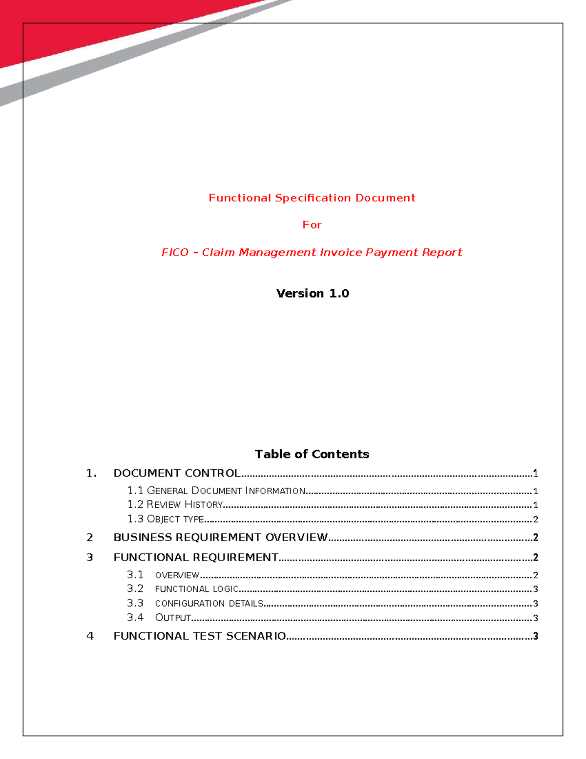 Updated FICO Claim Management Invoice Payment Report V5 - Studocu