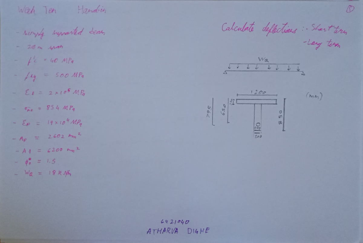 Tut10 - asdfghjkl - CIVL489 - h MYYHLU ahalt H SI M 81 y dy Y = a0T? y ...