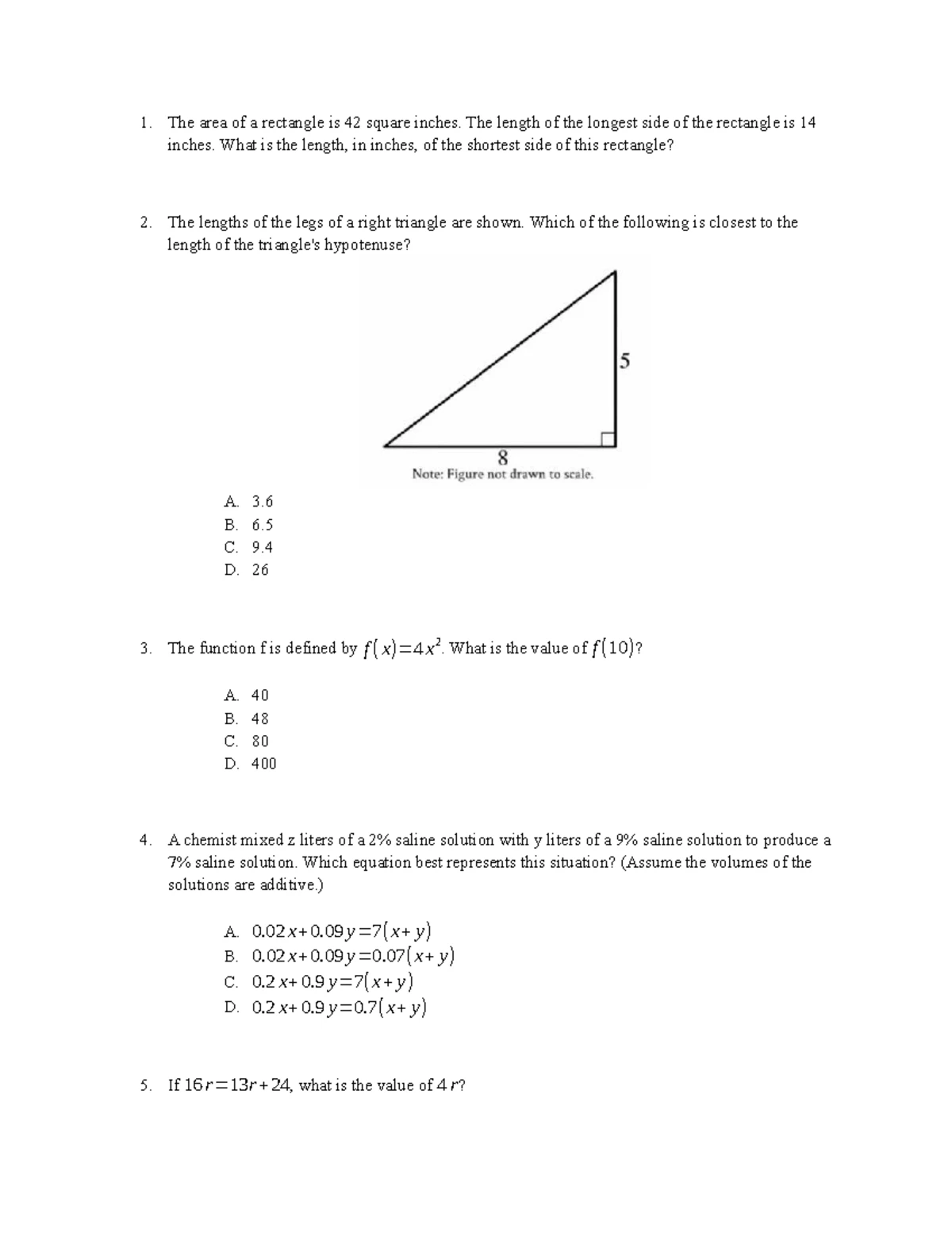 SAT Advanced 31 Harder Math Module Answers and Explanations - Chapter ...