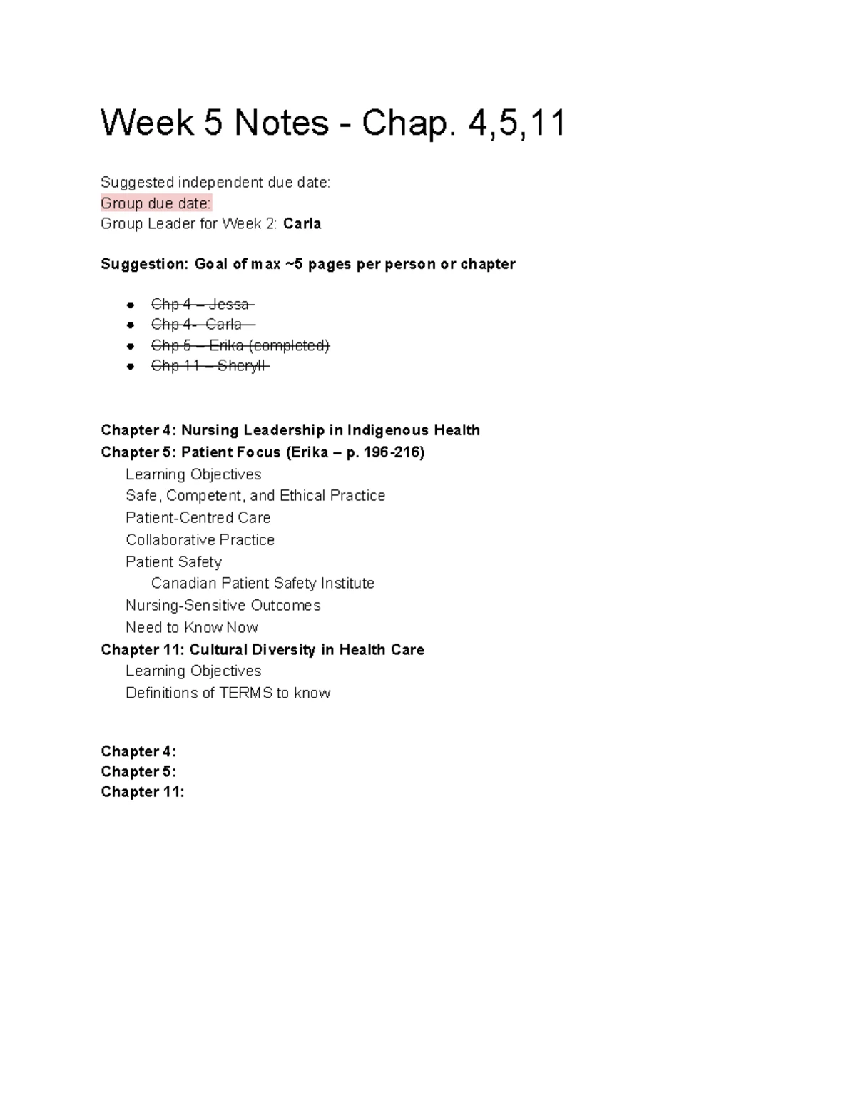 Revised Learning Plan 2 (CNO Quality Assurance) - Reflection & Goals ...