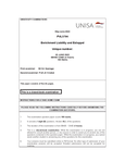 PVL3704 - Unisa - Law Of Enrichment Liabilty And Estoppel - Studocu