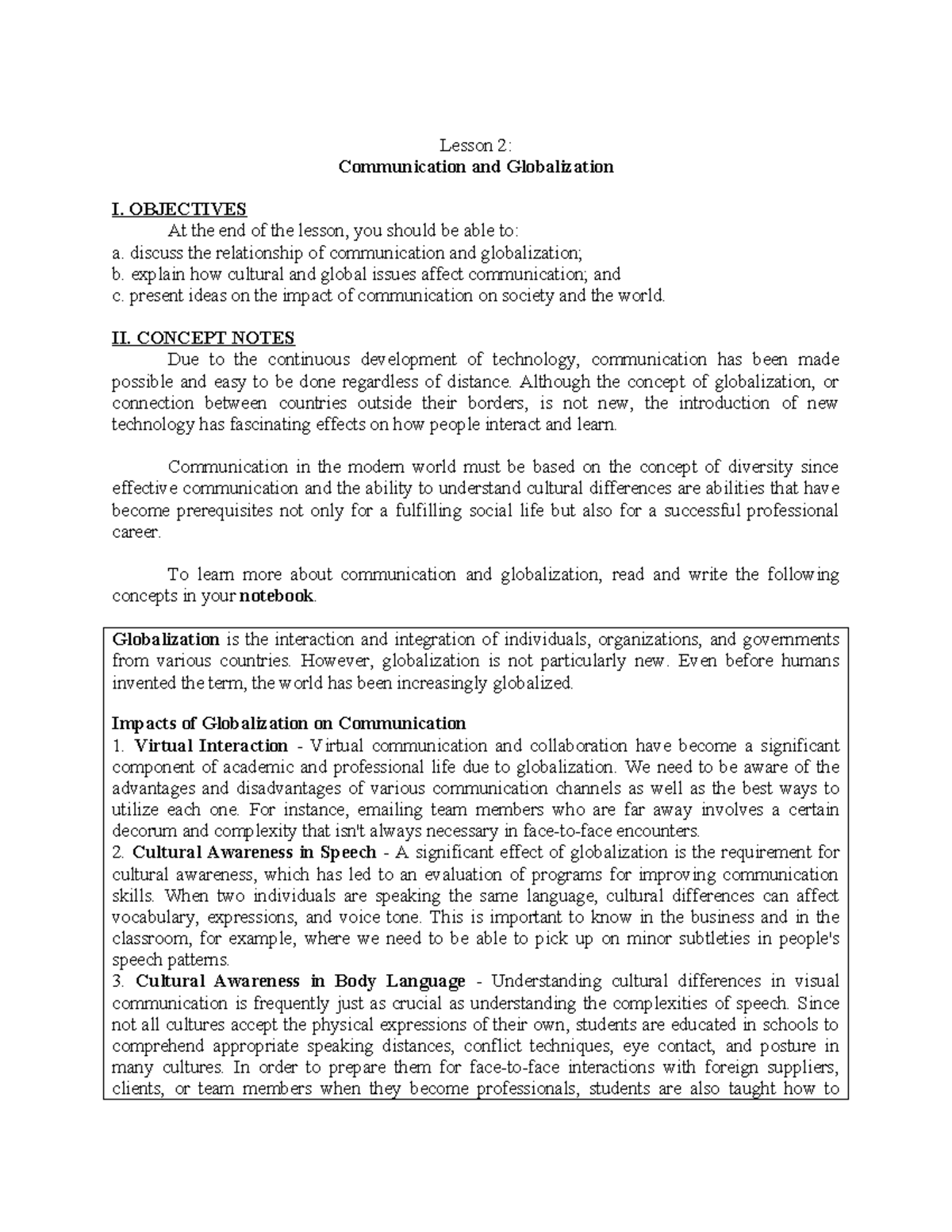 Lesson-2-PC - This module for students - Lesson 2: Communication and ...