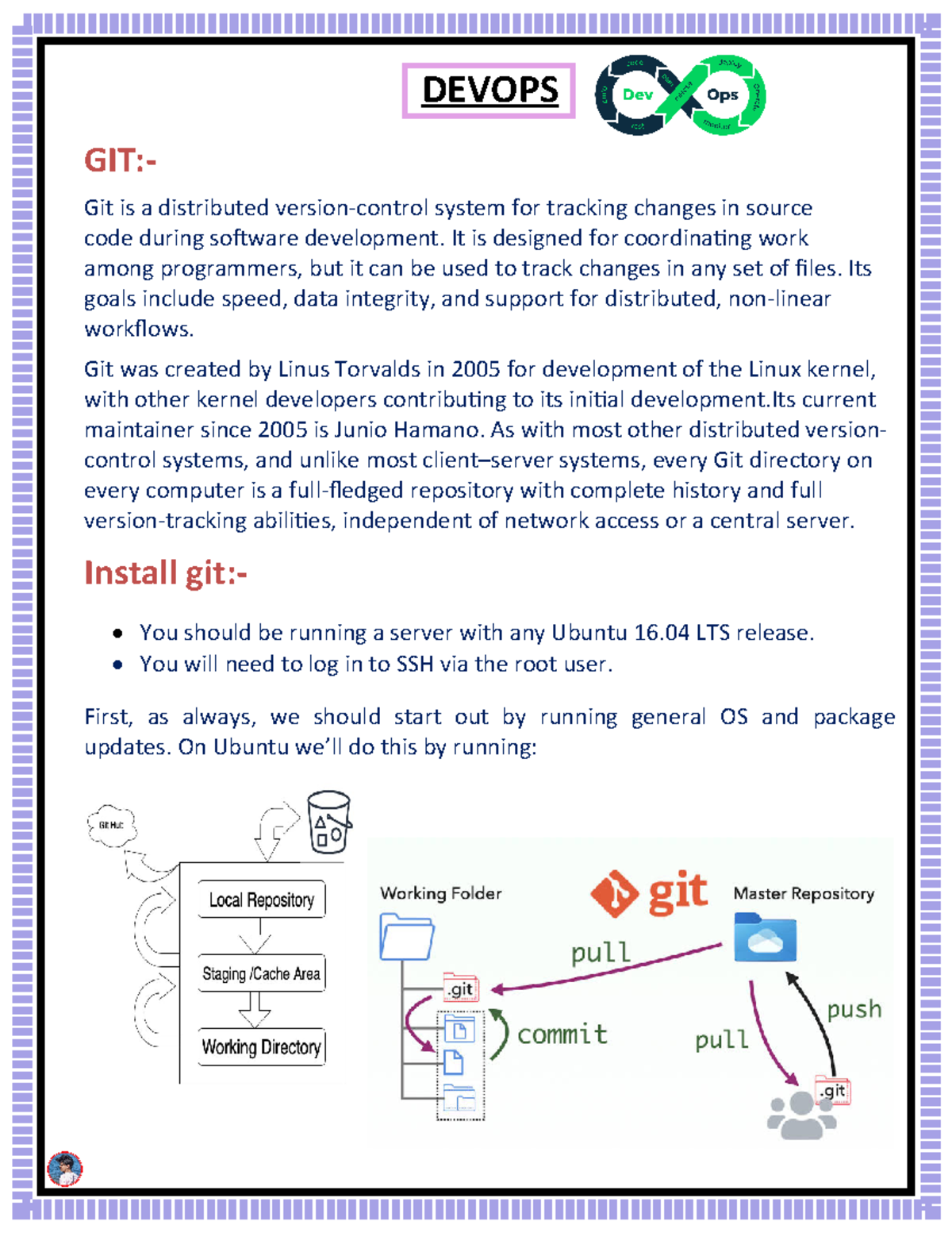Devops Tool Guide - Tools - DEVOPS GIT:- Git is a distributed version ...