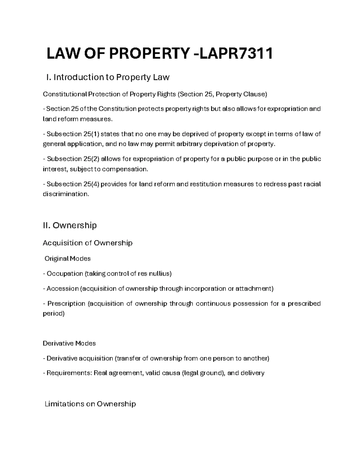 Labour Law Notes - LLAW - Key Concepts and Framework - Studocu