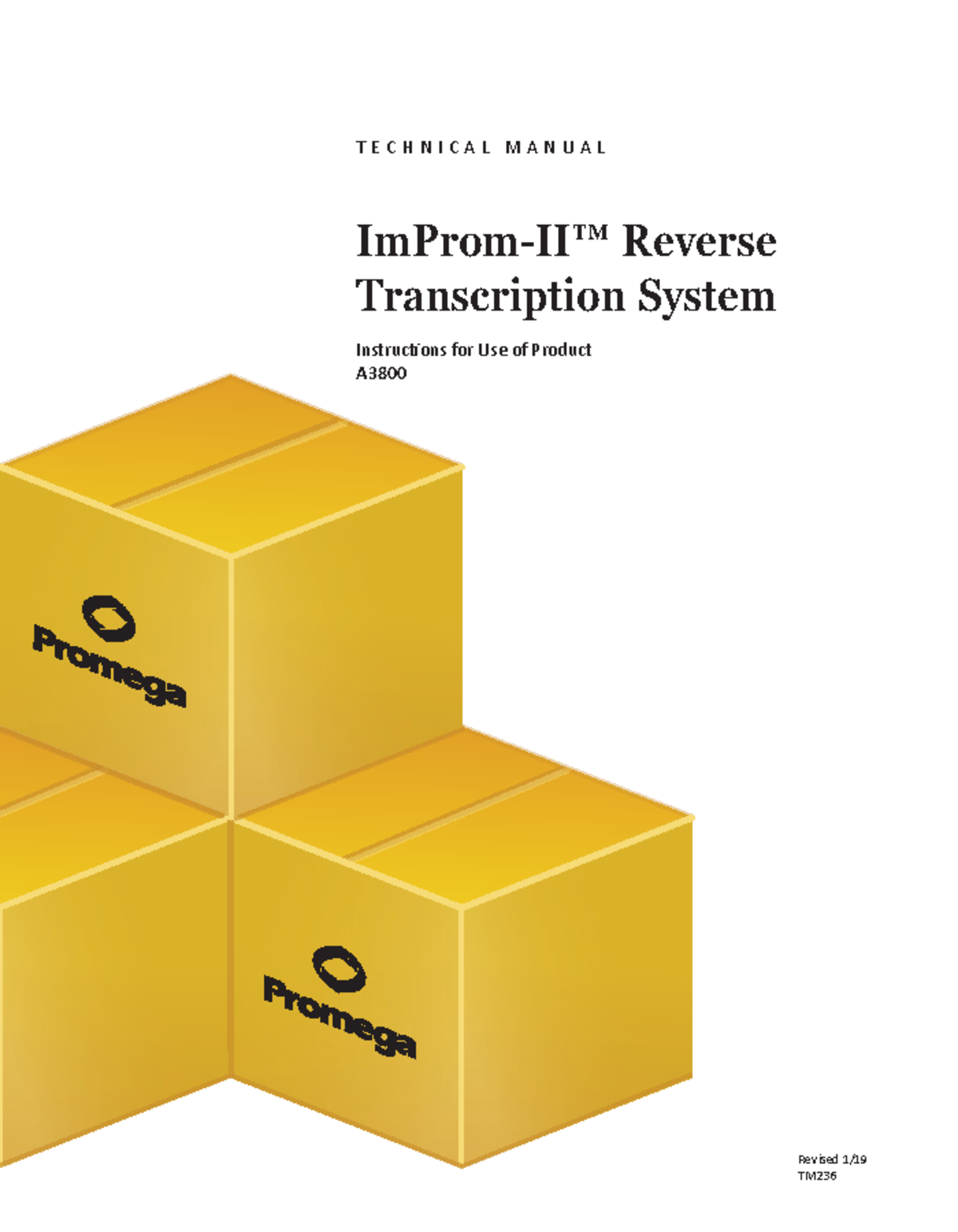 Improm ii reverse transcription system protocol - Revised 1/ TM T E C H ...