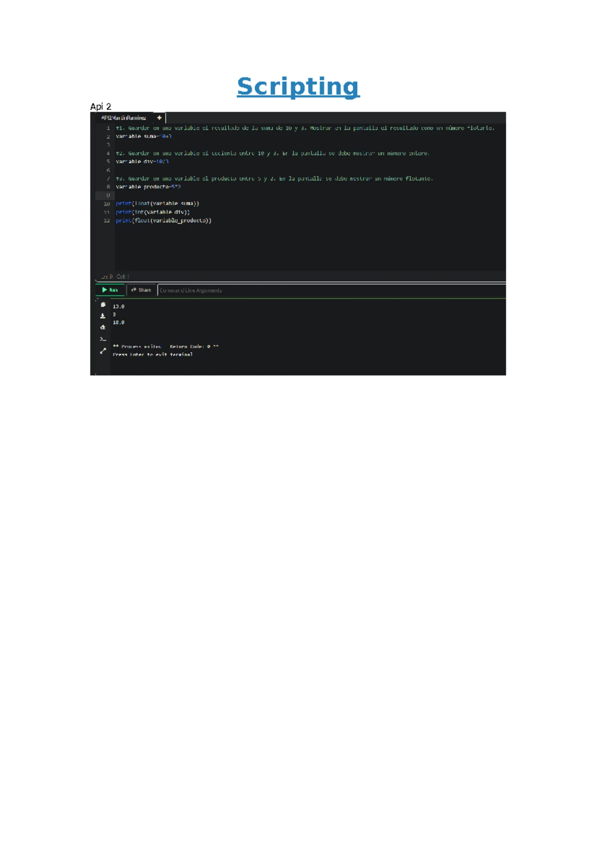 Api 1 H - api 1 hecha - Scripting Actividad 1 ALUMNO: Consigna: 1 ...
