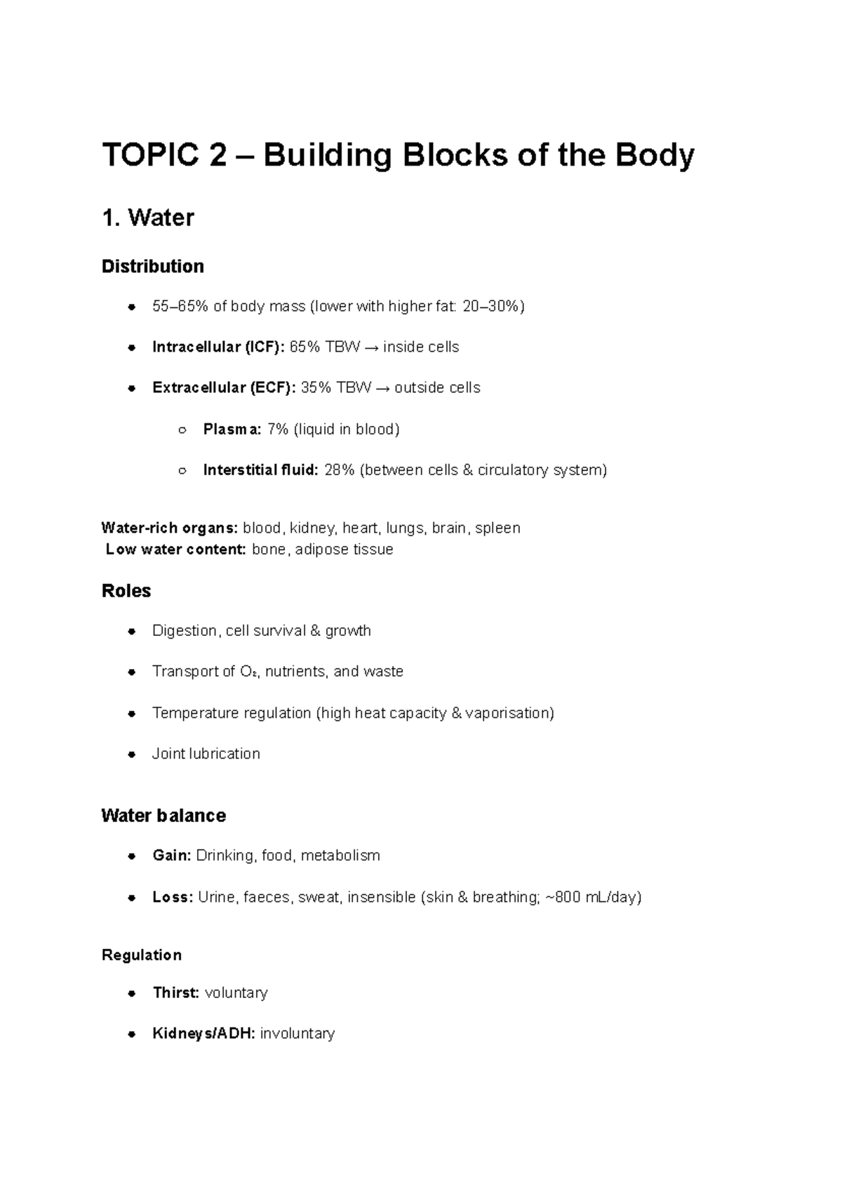 BIO101 - Module 5 Practice Quiz: Building Blocks of the Body - Studocu