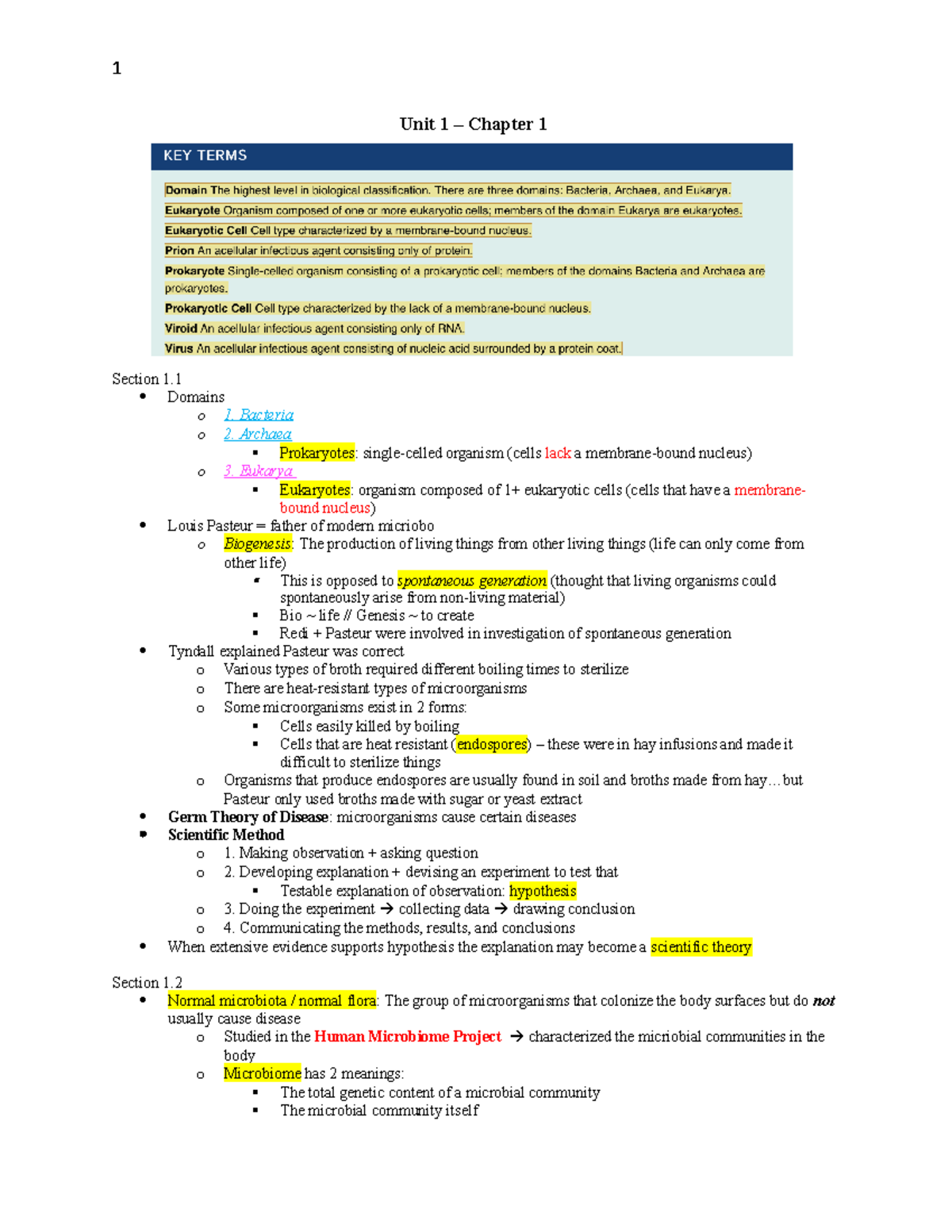 Unit 1 Lecture Notes - Unit 1 – Chapter 1 Section 1. Domains o 1 ...