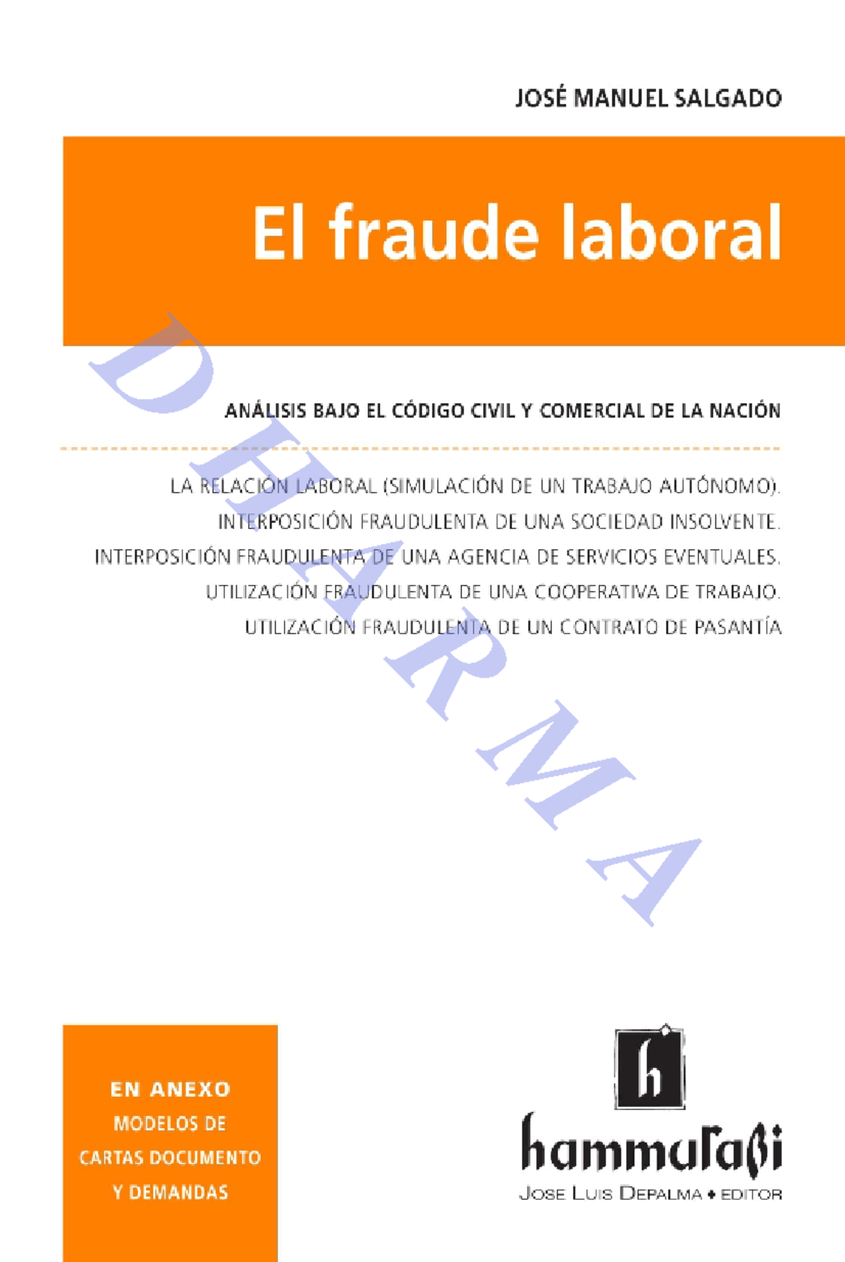 Análisis del Fraude Laboral bajo el Código Civil y Comercial - Studocu