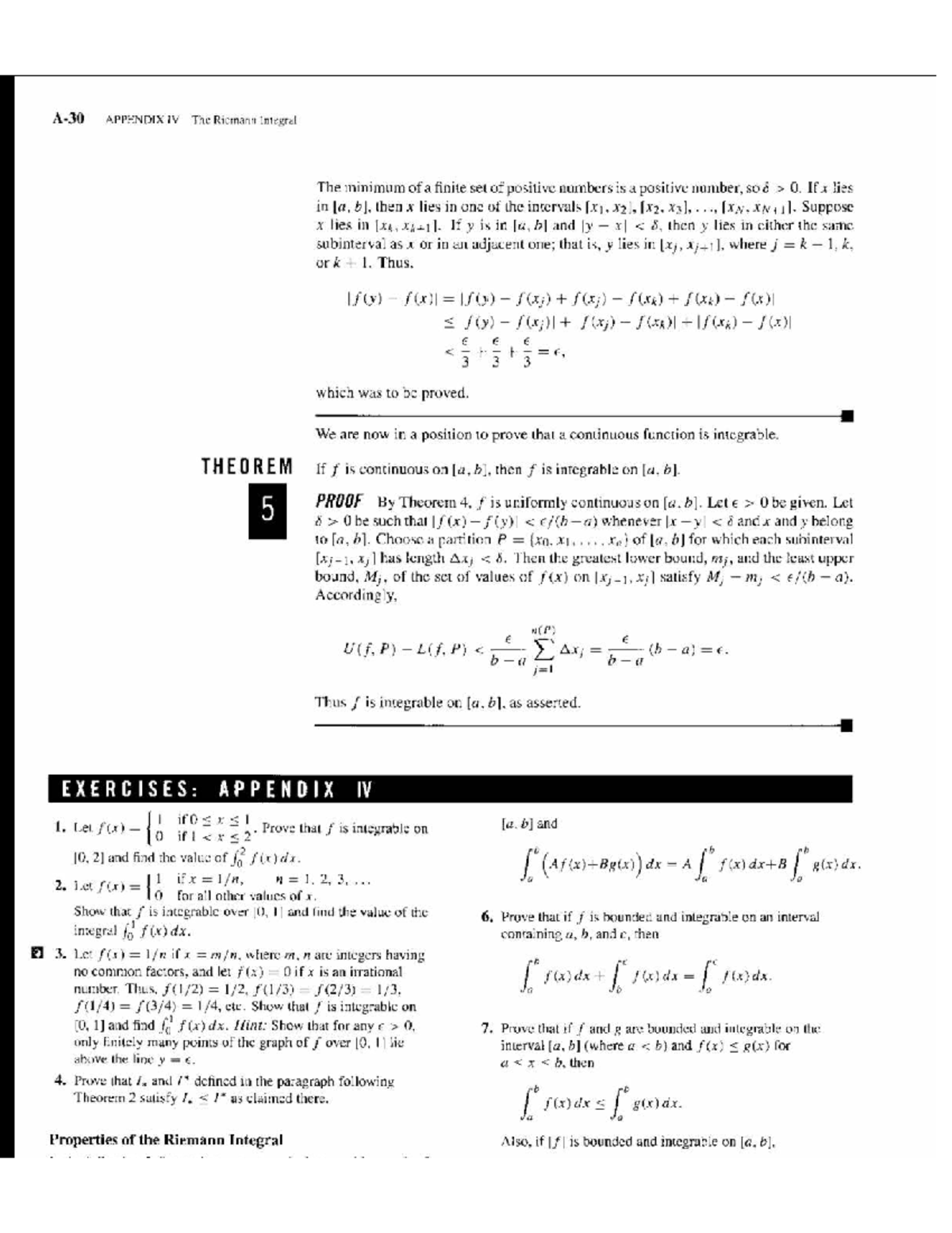 Calculus 2 - Adams 1020: Appendix IV on the Riemann Integral - Studocu