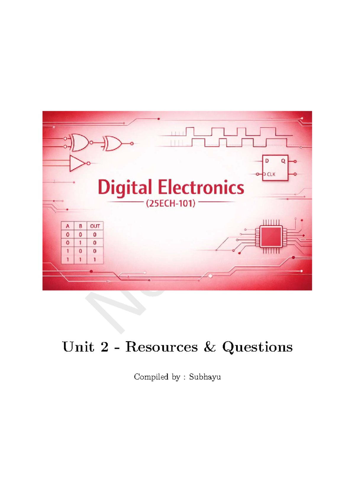DE Sem2 Unit 2: Comprehensive Guide to Digital Electronics Concepts ...
