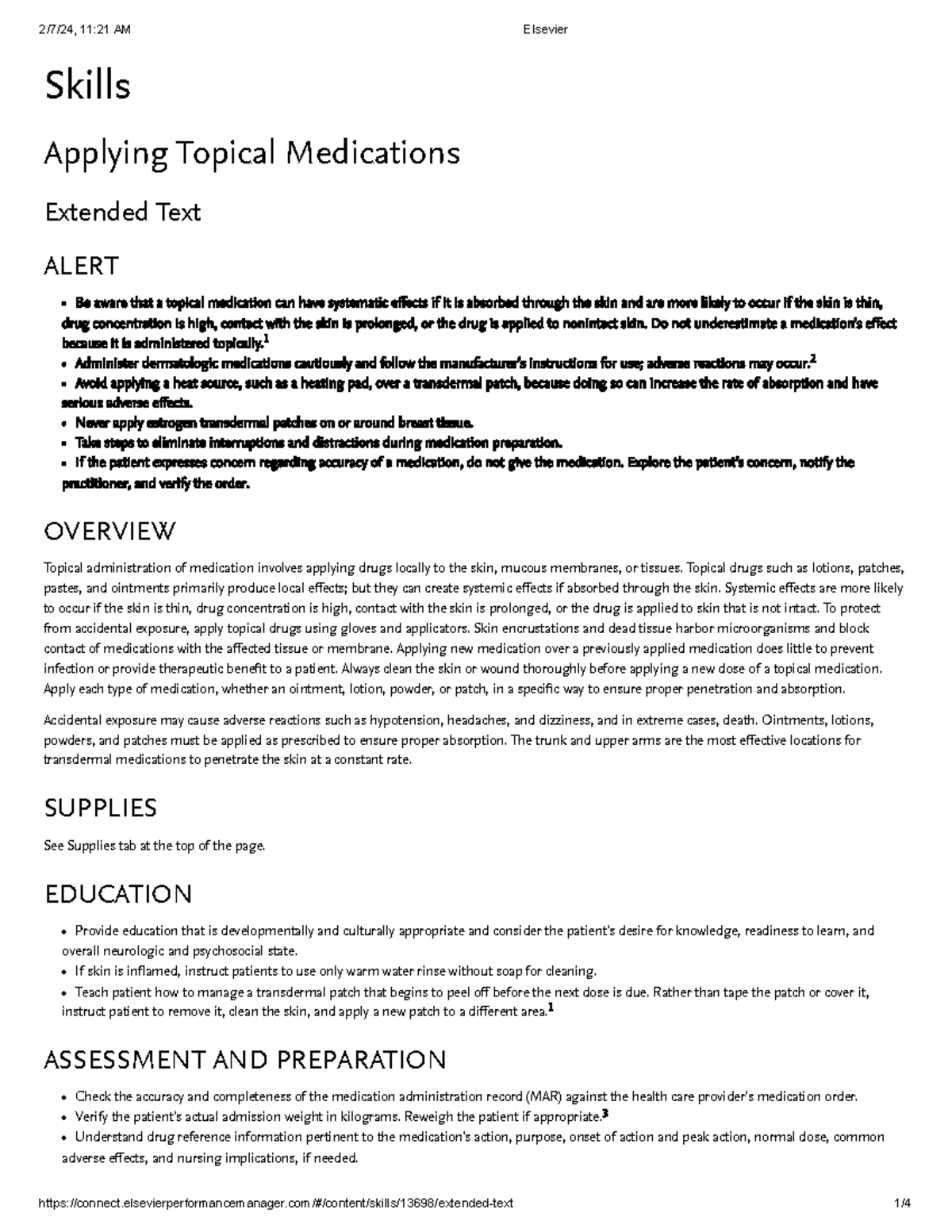 Applying Topical Medications: Essential Skills and Guidelines - Studocu