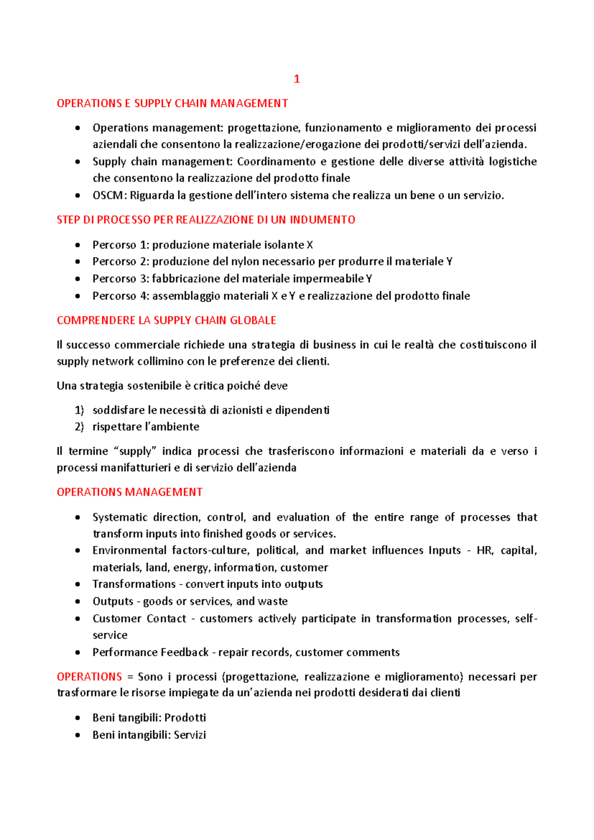 Title: OSCM 1: Operations & Supply Chain Management Overview - Studocu