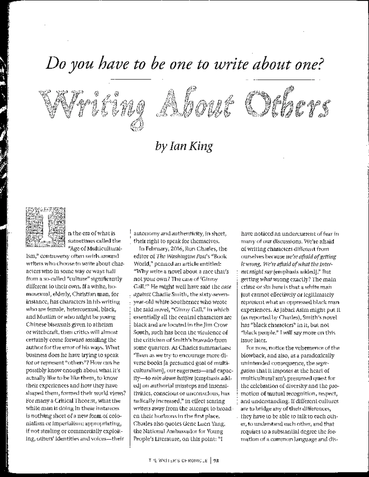 Interpretative Essay on 'The First Day' by Edward P. Jones