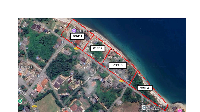 Zoning AREA - Assignment zone - Building surveying - T145 ZONE 2 ZONE 3 ...