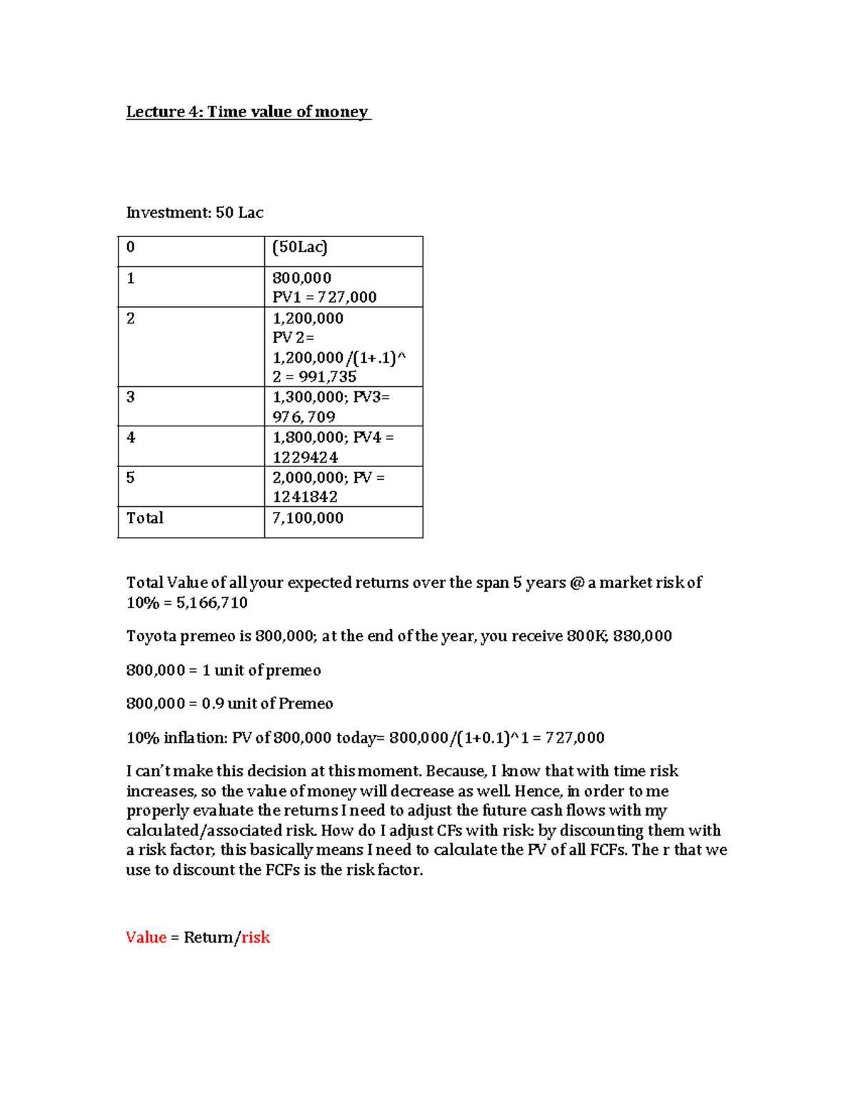 Time Value of Money Lecture Notes – FIN440 - Studocu