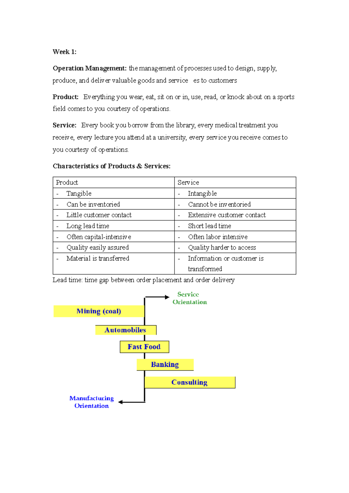OM 101: Summary of Operations Management Concepts and Processes - Studocu