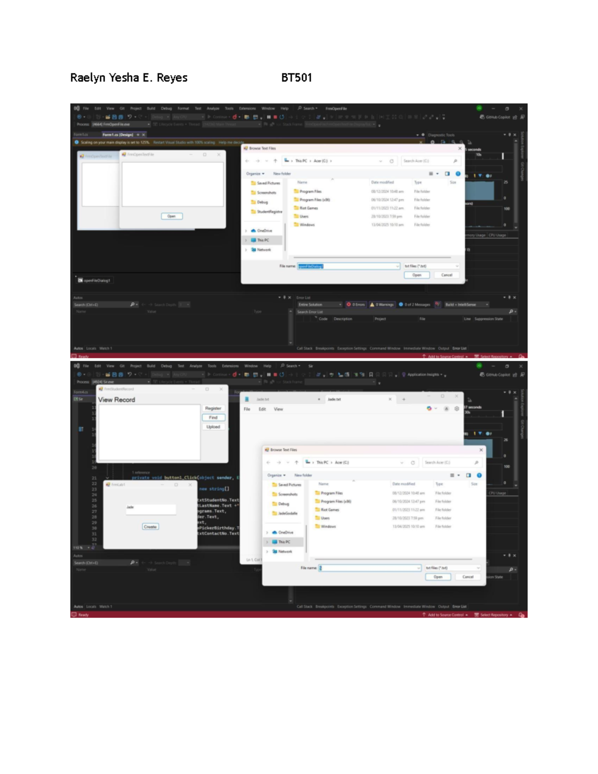 BT501 05Lab2 Event Driven Programming: FrmOpenFileText Code Analysis ...
