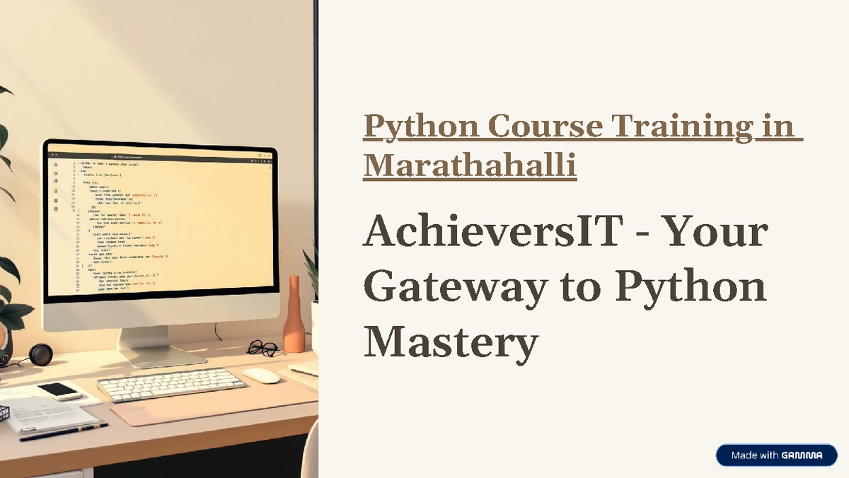 Python Course Training in Marathahalli: Master Python & ML Skills - Studocu