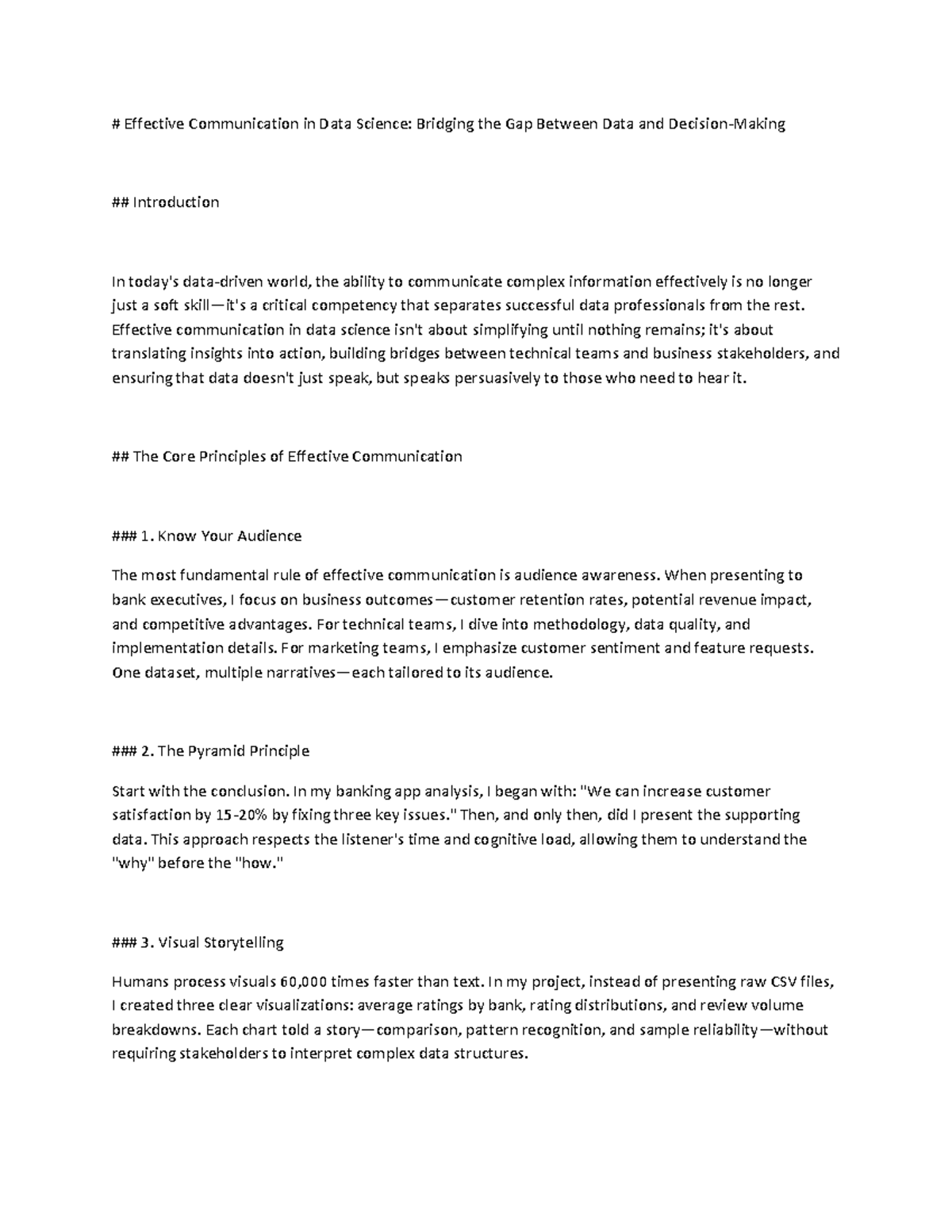 Effective Communication in Data Science: Bridging Insights and Action ...