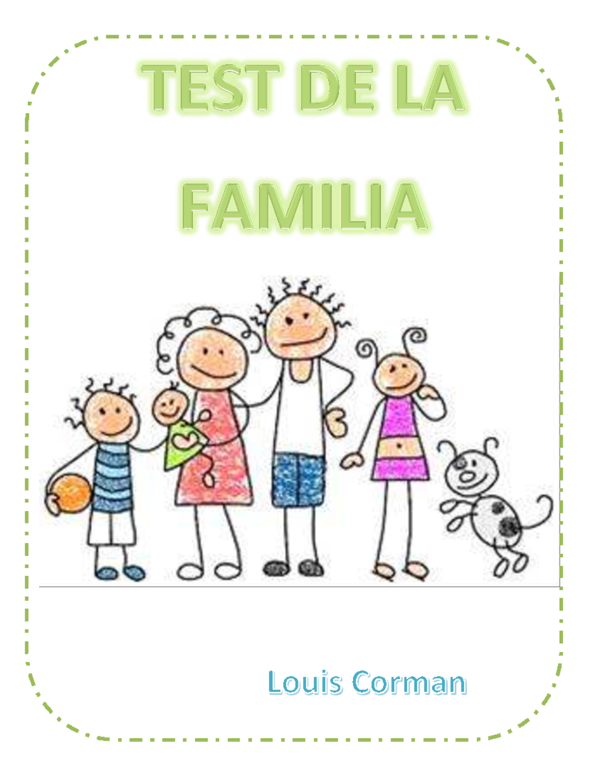 Manual de Corrección del Test de la Familia: Interpretación y Análisis - Document Preview