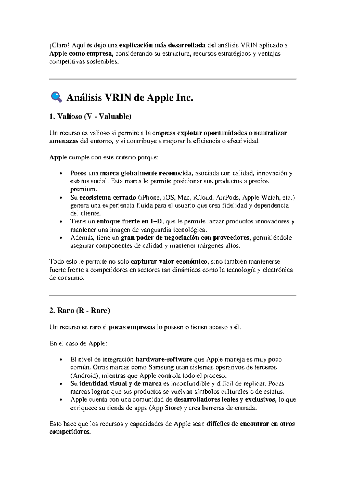 Análisis VRIN de Apple Inc.: Ventajas Competitivas y Estrategias ...