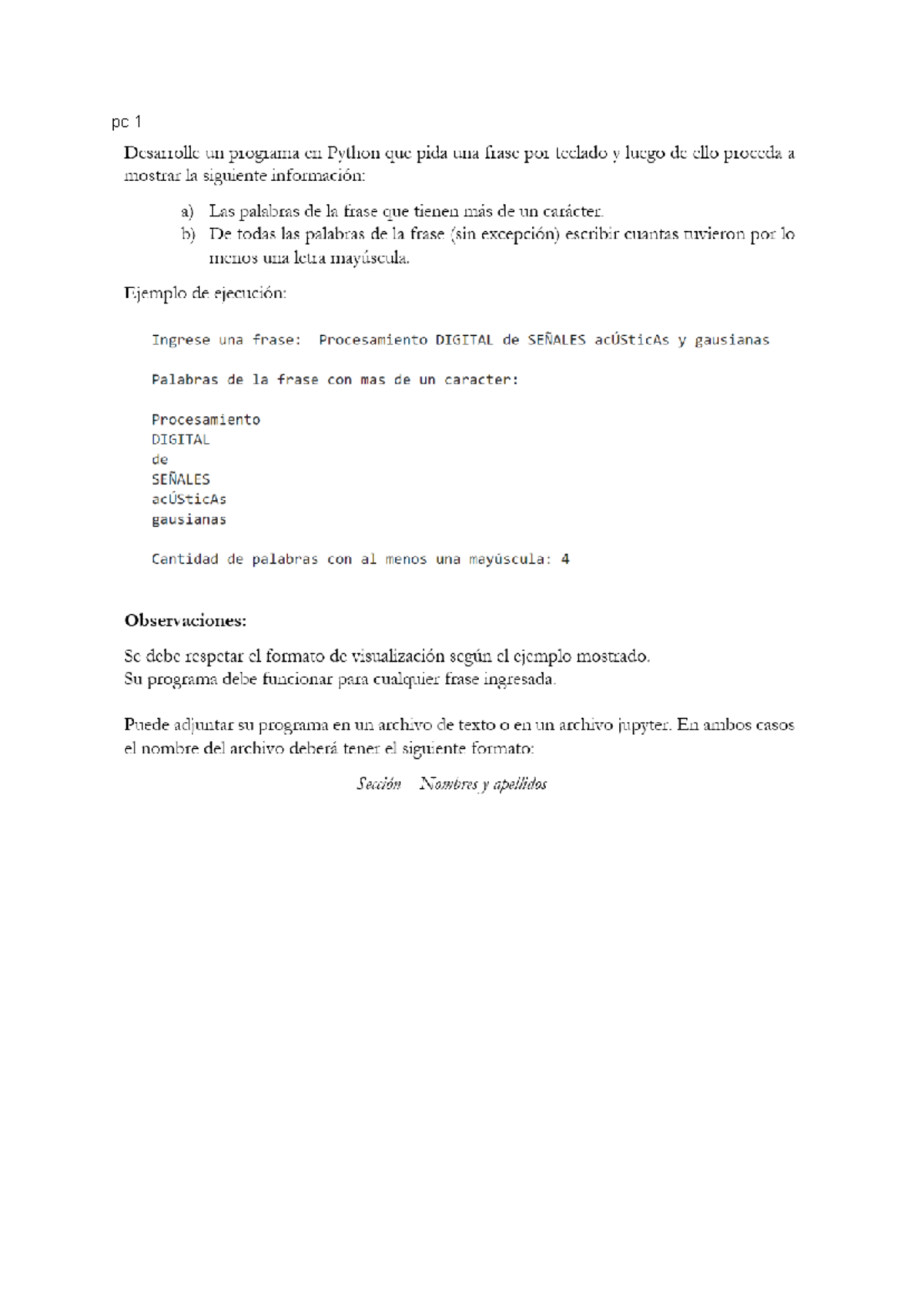 PC 1 y 2 - Ejercicios de Funciones y Códigos para PC1 y PC2 - Document Preview