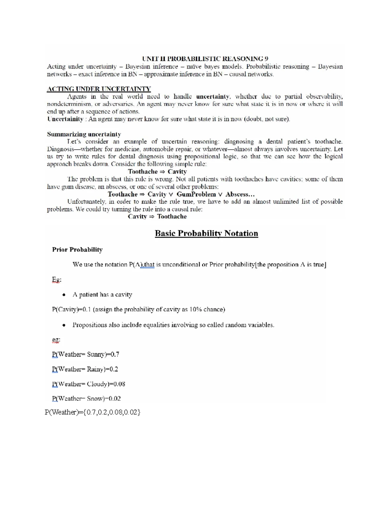 LECTURE NOTES L1-L6: Introduction to AI & Applications (AIML 101) - Studocu