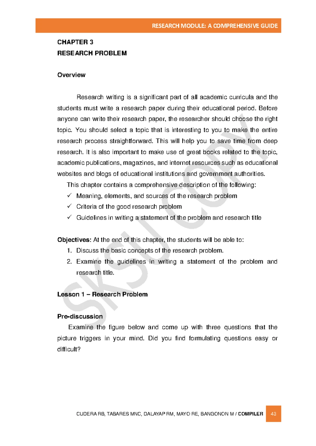 Module 04 - Chapter 1: Introduction and Research Framework - Studocu