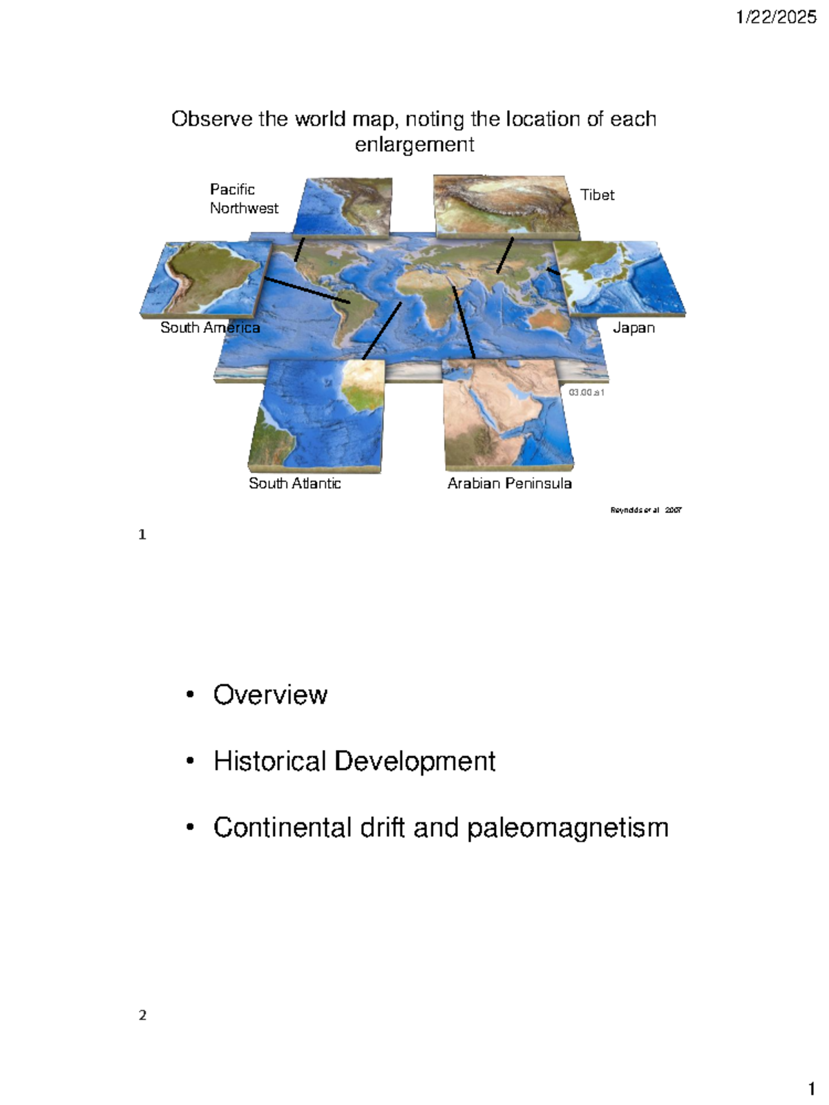 Earth Science 1303: Lecture Notes on Plate Tectonics and Boundaries ...