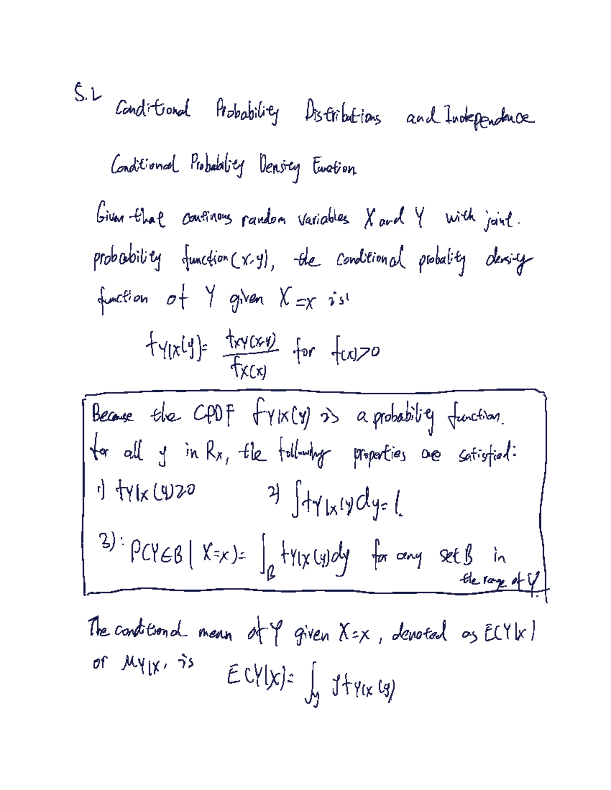 S.L Assignment 6: Conditional Probability Distributions & Independence ...