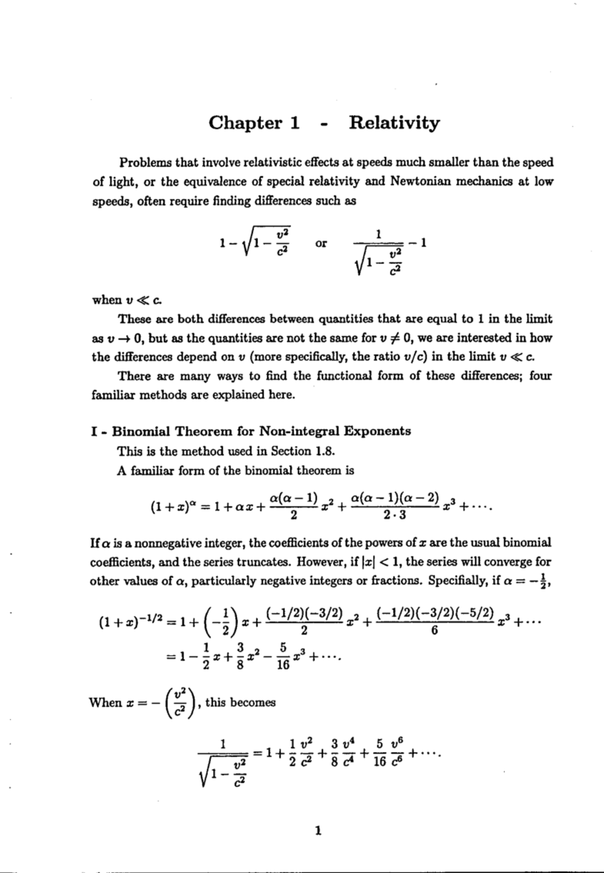 Chapter 1: Relativity Problems and Solutions (Modern Physics) - Studocu
