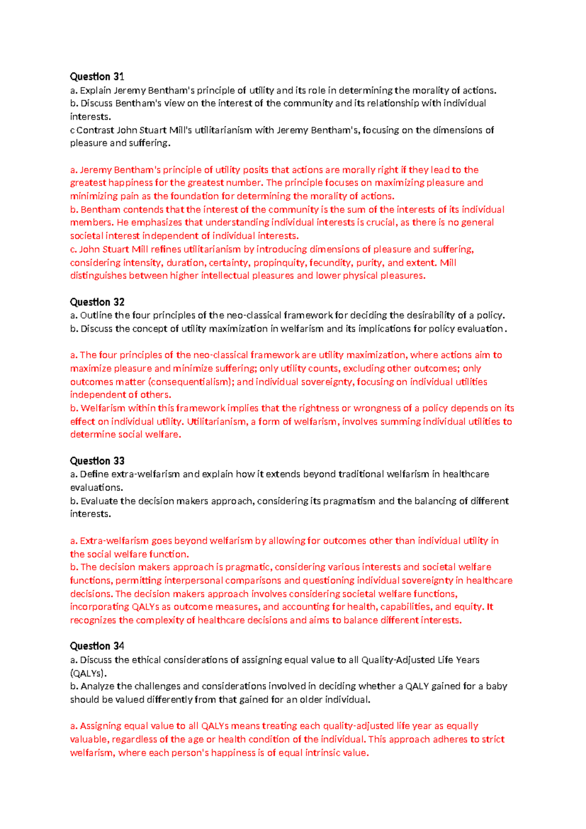 HTA Exam Questions 3 - Key Concepts from Lectures and AI Insights ...