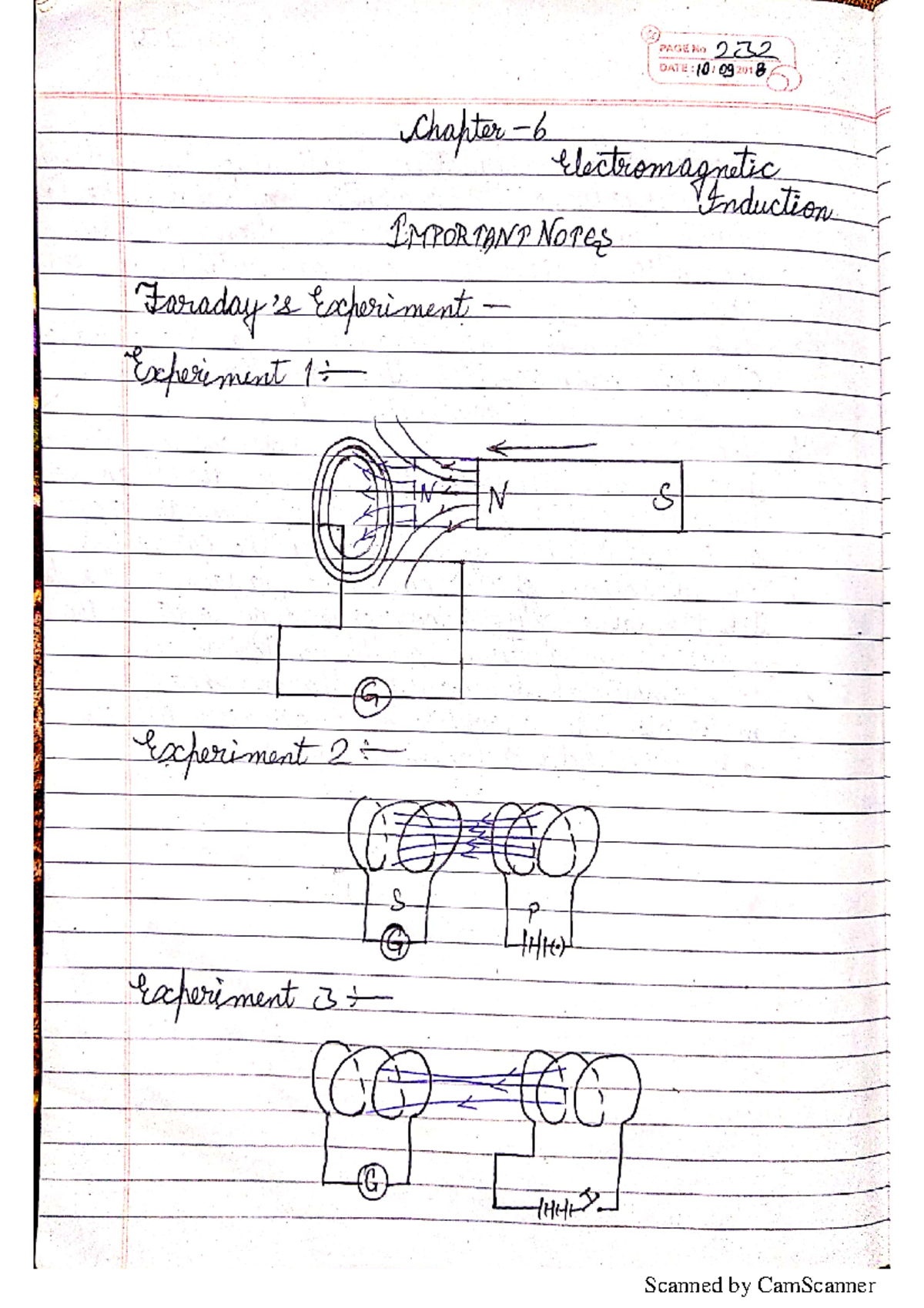 Ch-6 Electromagnetic Induction - R PAGE No 232 DATE Chapter ...