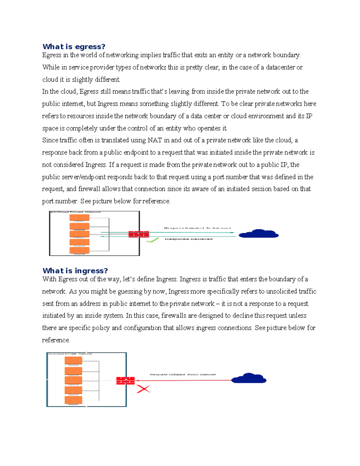 TCP UDP IP traffic Concept - What is egress? Egress in the world of ...