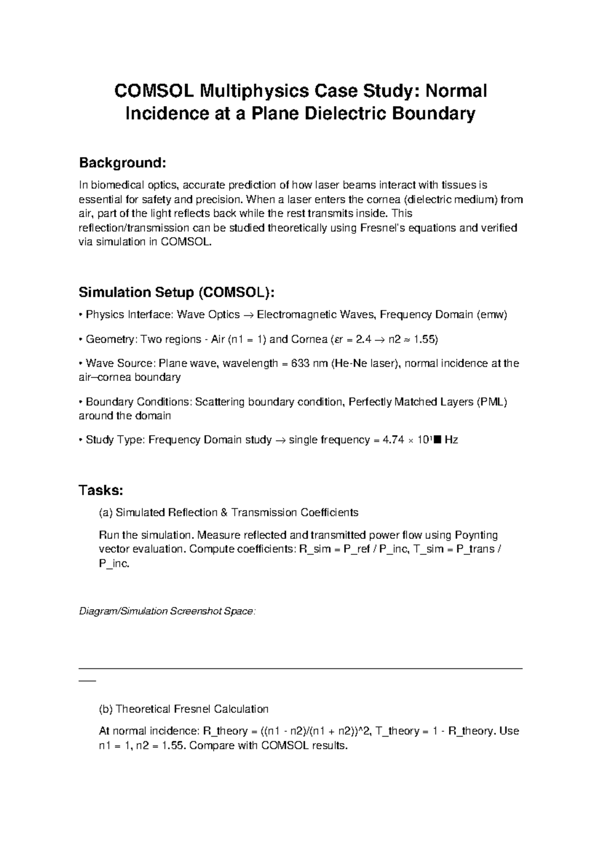 COMSOL Multiphysics Case Study: Laser Interaction at Dielectric ...