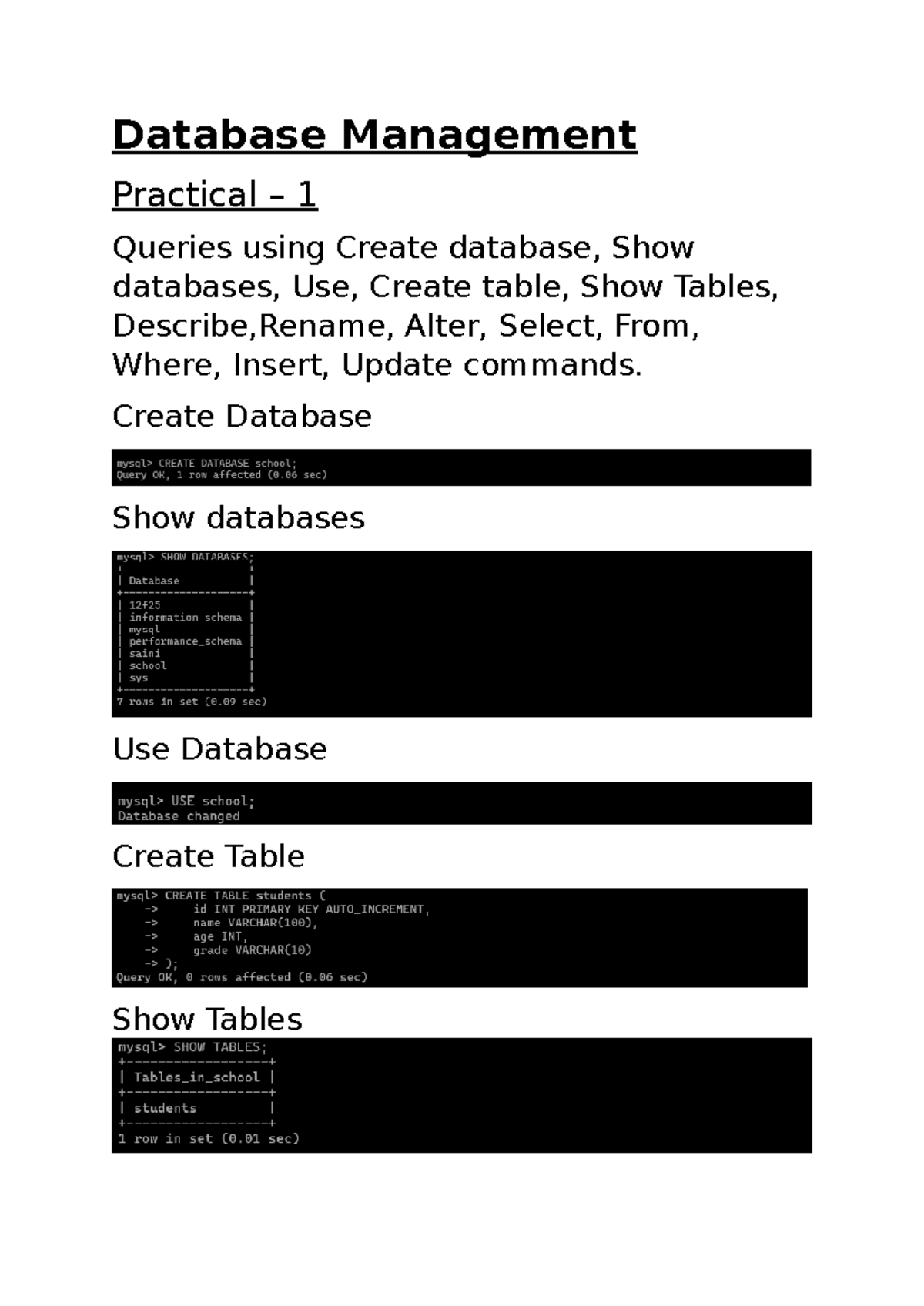 Database Management - it will be helpful - Database Management ...