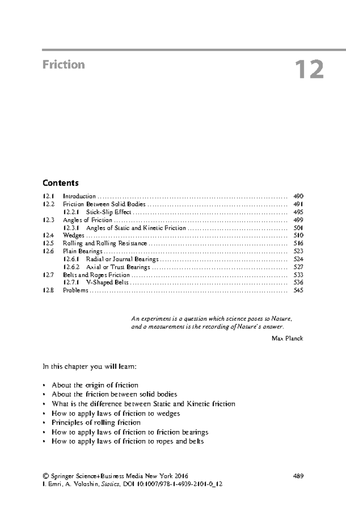 Friction Physics 05 - Lecture Notes on Friction and Its Effects - Studocu