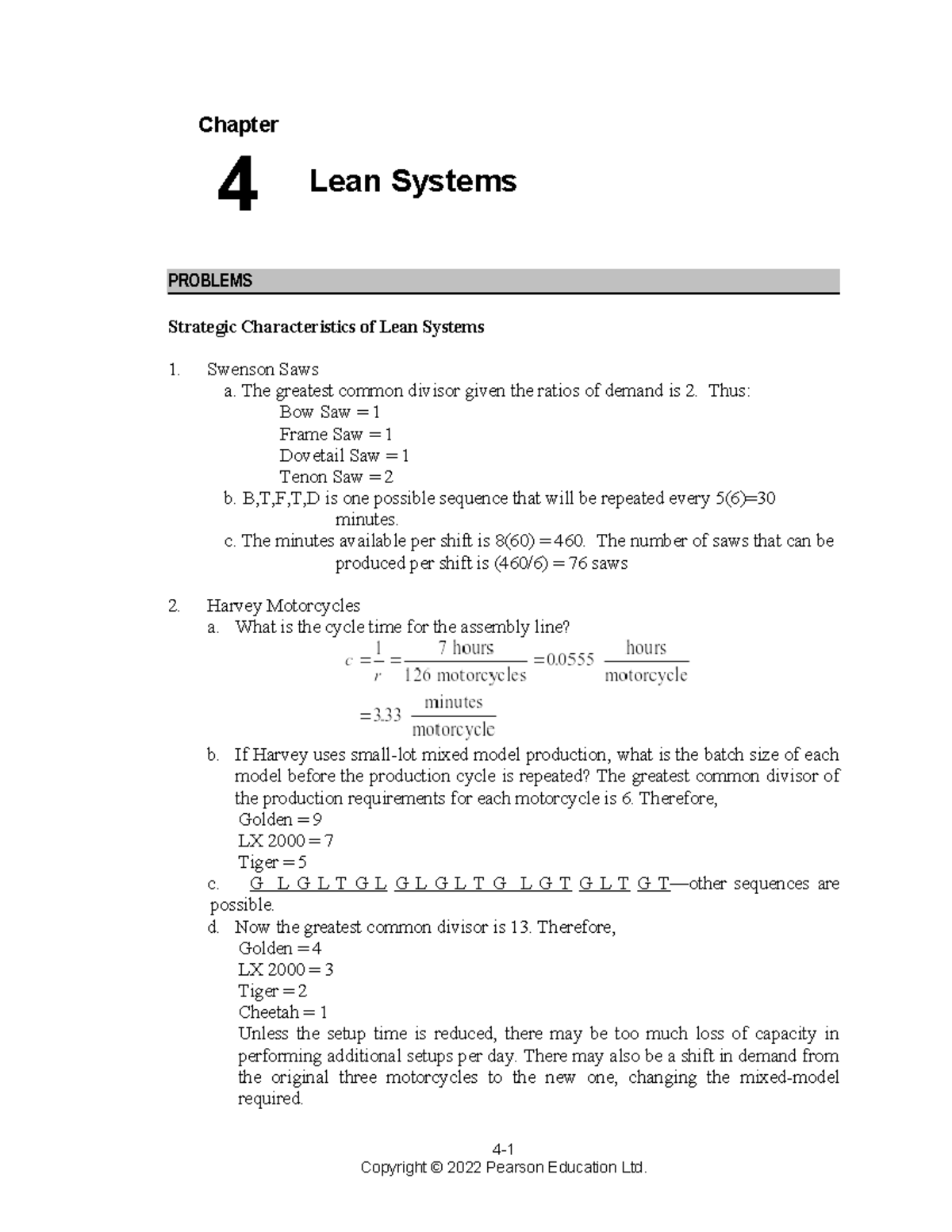 Week 3 - Operations Management Exercises: Lean Systems and Kanban ...