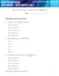 General Mathematics- Unit 1 - Grade: 11 - Victorian Certificate of ...