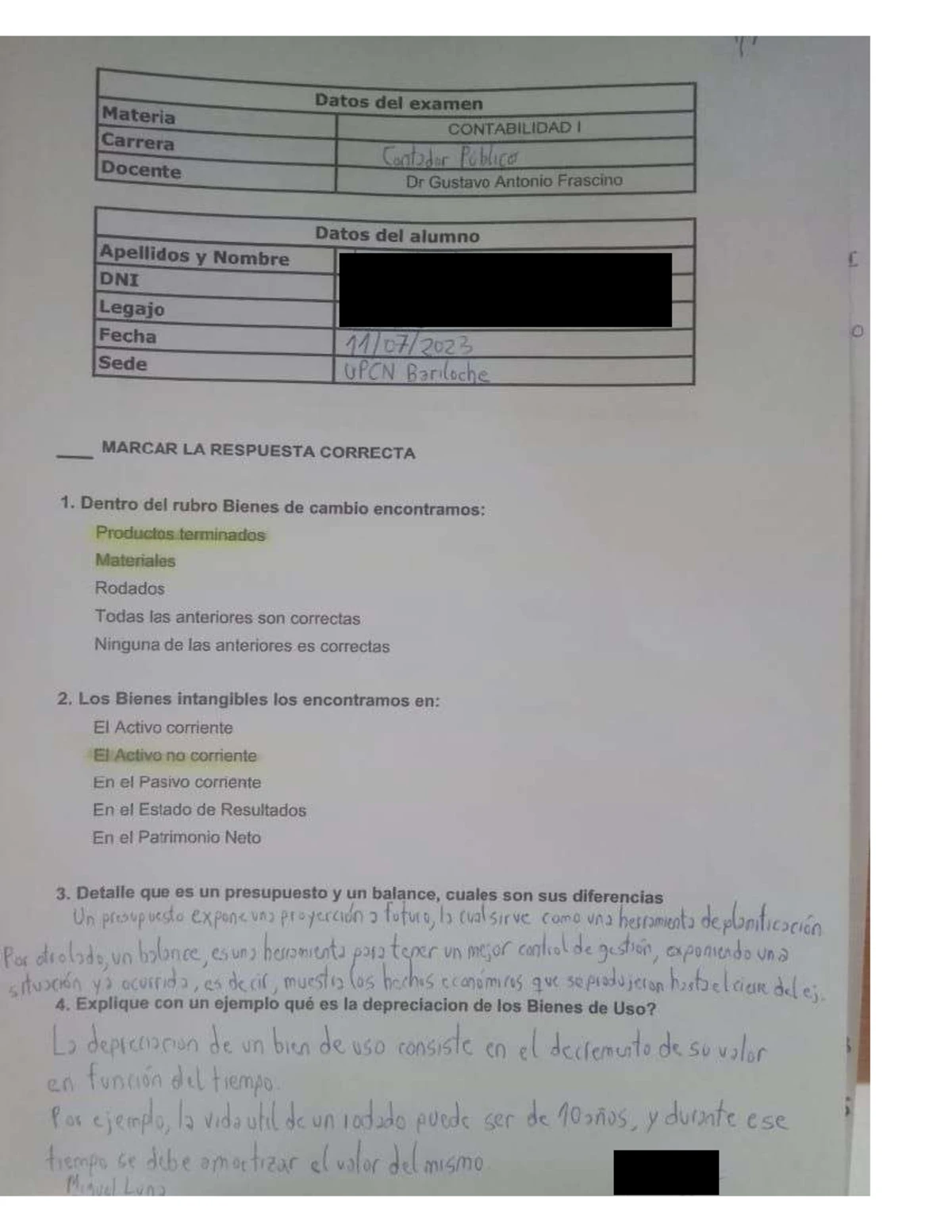 Segundo Parcial de Contabilidad y Costos 2024 - Respuestas Clave - Studocu