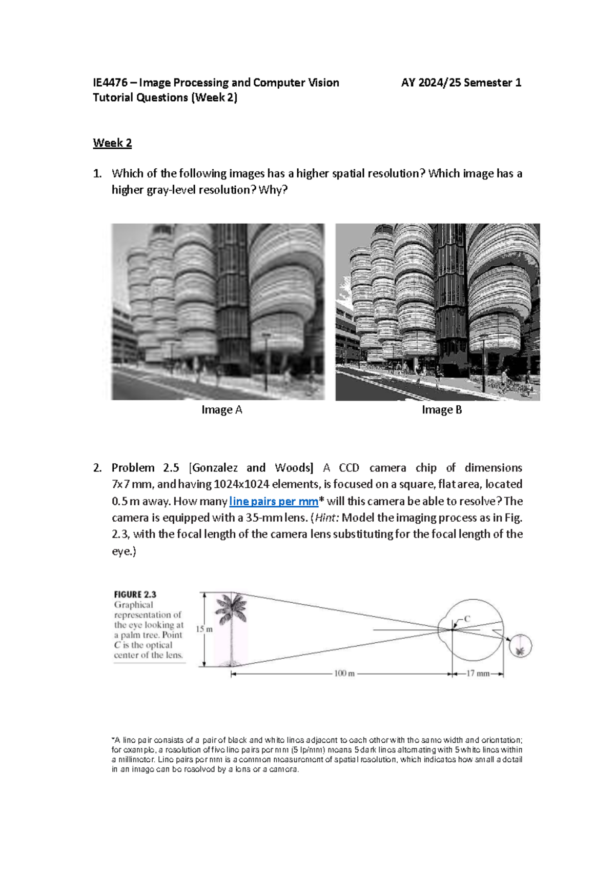 IE4476-Digital Image Fundamentals: Key Concepts and Technologies