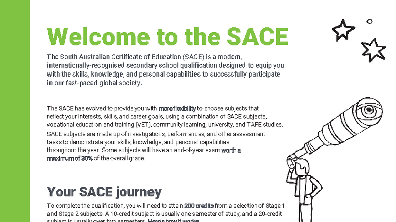 SACE Overview: Navigating Your Path to Success in Education - Studocu