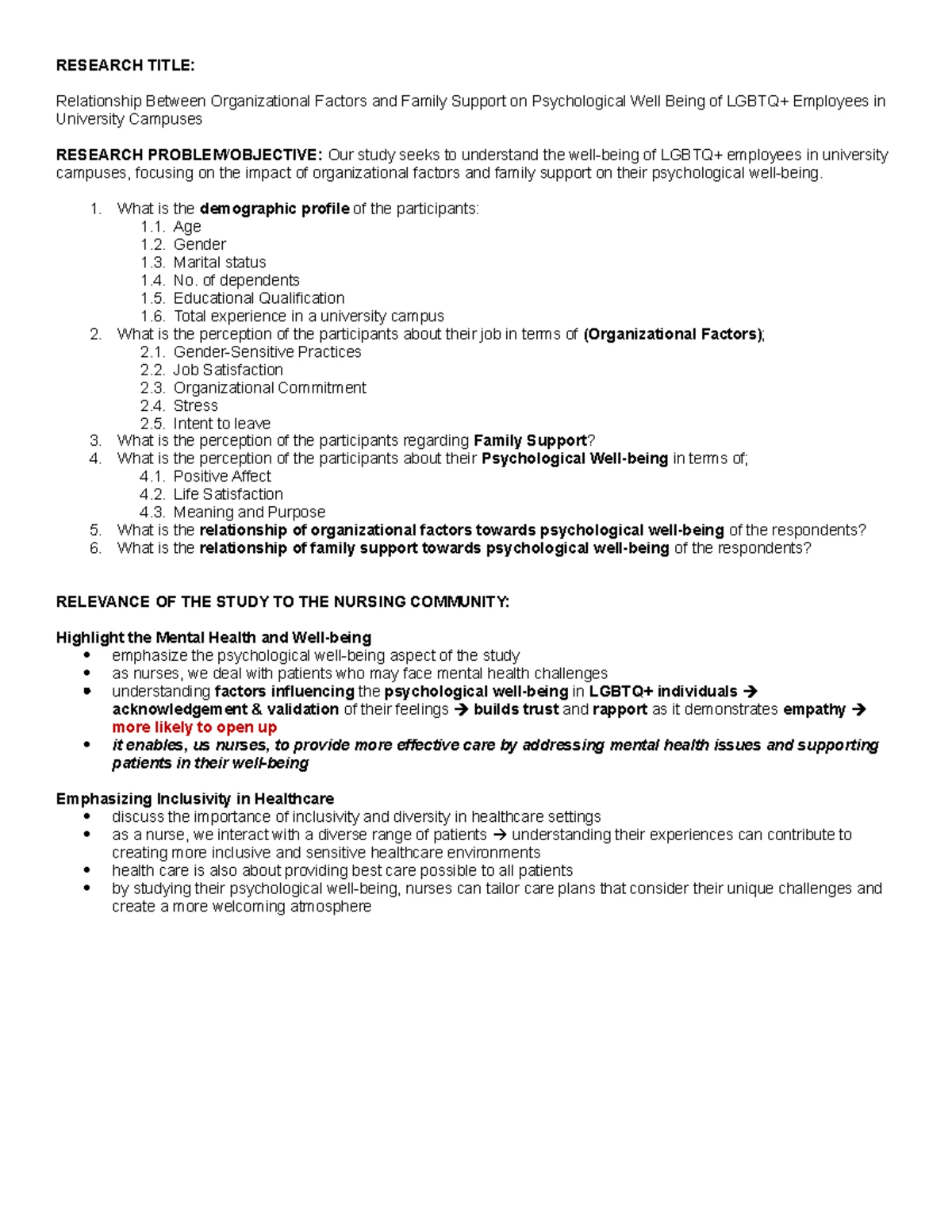 Chapter 1 - Chapter 1: Introduction Research Problem or Objective: Our ...